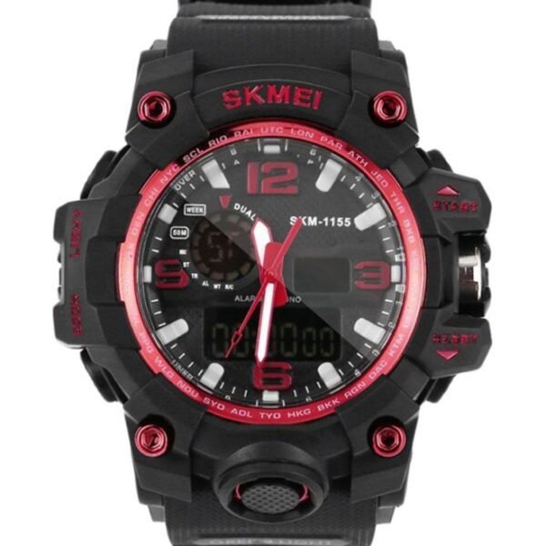 ساعة يد رقمية/تناظرية مقاومة للماء ZG826102 - 55 مم