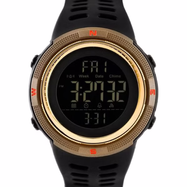 ساعة يد رقمية مقاومة للماء طراز 1251 للرجال