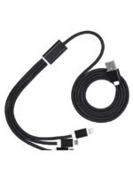 ⁦كابل شحن ومزامنة بيانات USB 2.0 إلى Micro USB، Type C، Lightning⁩ - الصورة ⁦2⁩