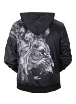 ⁦هودي بأكمام طويلة مطبوع ثلاثي الأبعاد⁩ - الصورة ⁦2⁩