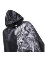 ⁦هودي بأكمام طويلة مطبوع ثلاثي الأبعاد⁩ - الصورة ⁦3⁩