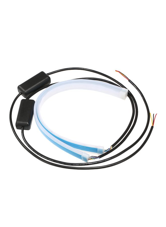 N20462907A_1 شريط إضاءة LED للمصابيح الأمامية مكون من قطعتين وإشارة انعطاف وإضاءة نهارية للسيارة - الصورة 1