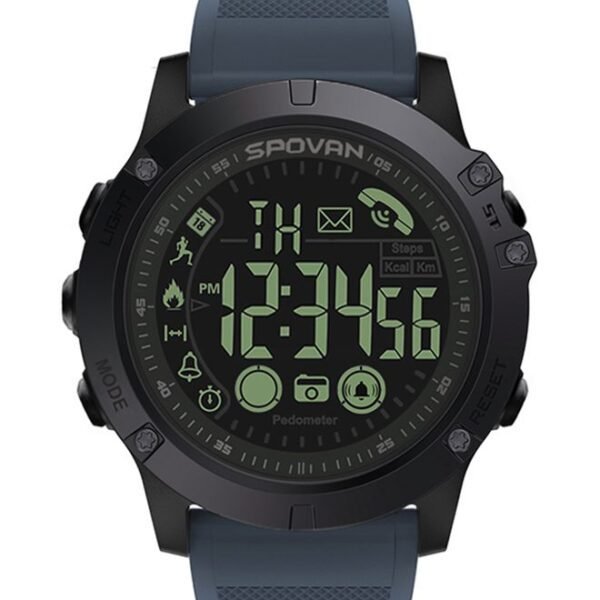 ساعة رياضية ذكية رقمية خارجية للرجال مع عداد خطوات