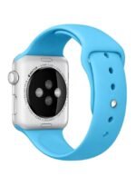 ⁦سوار بديل من المطاط السيليكوني مع موصلات محورية لساعة Apple Watch مقاس 42 مم⁩ - الصورة ⁦2⁩