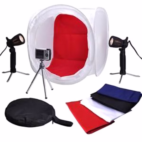 خيمة تصوير مع مجموعة أدوات الاستديو وإضاءة/ حامل ثلاثي القوام