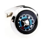 أزرار معدنية لأكمام القمصان بتصميم بوصلة