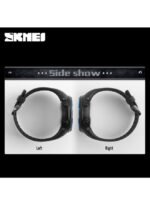 ⁦ساعة يد رقمية مقاومة للماء طراز 1251 - 52 مم - أسود للرجال⁩ - الصورة ⁦3⁩