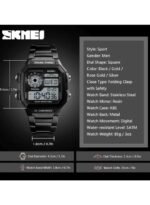 ⁦ساعة رقمية مقاومة للماء للرجال⁩ - الصورة ⁦4⁩