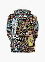 ⁦هودي بأكمام طويلة وطبعة ثلاثية الأبعاد متعدد الألوان⁩ - الصورة ⁦2⁩