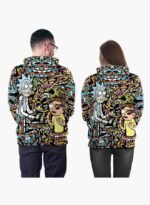 ⁦هودي بأكمام طويلة بطباعة ثلاثية الأبعاد⁩ - الصورة ⁦4⁩