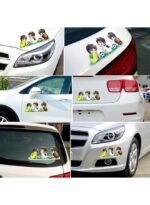 ⁦ملصق سيارة كرتوني لطيف مقاوم للماء⁩ - الصورة ⁦4⁩