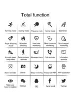 ⁦جهاز تتبع اللياقة البدنية QS80 Plus المقاوم للماء⁩ - الصورة ⁦3⁩