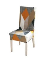 أغطية كراسي تنورة طويلة بنمط مطبوع