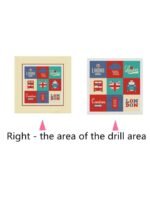 ⁦لوحة ماسية بتصميم لندن لتزيين الجدران⁩ - الصورة ⁦2⁩