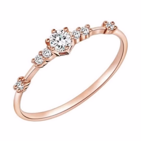 خاتم مرصع بأحجار الزركونيا المكعبة