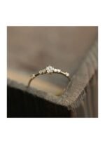 ⁦خاتم مرصع بأحجار الزركونيا المكعبة⁩ - الصورة ⁦3⁩