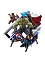 ملصقات حائط مزخرفة من مادة البولي فينيل كلوريد بتصميم تحالف المنتقمون