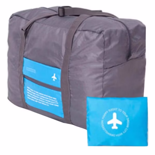 حقيبة سفر قابلة للطي ومقاومة للماء مع حقيبة صغيرة
