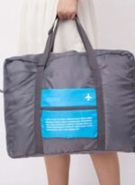 ⁦حقيبة سفر قابلة للطي ومقاومة للماء مع حقيبة صغيرة⁩ - الصورة ⁦2⁩