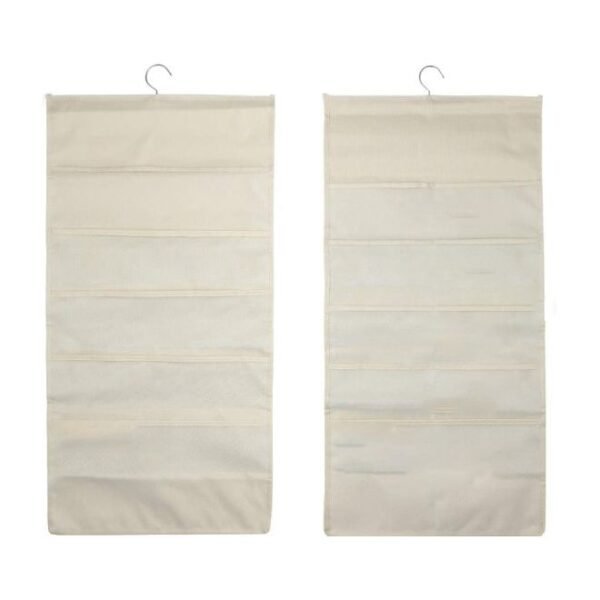 خزانة ملابس معلقة مزدوجة الجوانب مع علاقة معدنية