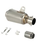 أنبوب كاتم صوت العادم من الستانلس ستيل يناسب جميع الدراجات البخارية التي تسير على جميع التضاريس مقاس 51 مم