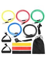 مجموعة أشرطة تمارين المقاومة مع حقيبة، مكونة من 14 قطعة