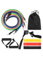 ⁦مجموعة أشرطة تمارين المقاومة مع حقيبة، مكونة من 14 قطعة⁩ - الصورة ⁦2⁩