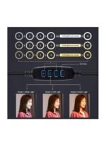 ⁦حلقة ضوء LED منحنية مزدوجة درجة الحرارة⁩ - الصورة ⁦5⁩