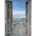 لوحة فنية بتصميم منظر طبيعي خماسي الأبعاد 30x2x10سم