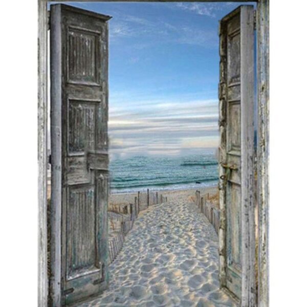 لوحة فنية بتصميم منظر طبيعي خماسي الأبعاد 30x2x10سم