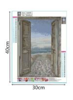 ⁦لوحة فنية بتصميم منظر طبيعي خماسي الأبعاد 30x2x10سم⁩ - الصورة ⁦3⁩