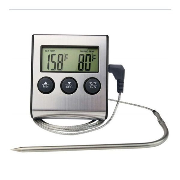 مسبار مقياس حرارة طهي الطعام الرقمي للشواء واللحوم