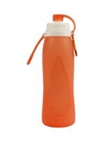 زجاجة مياه قابلة للطي سعة 500 مل، زجاجة مياه خفيفة الوزن من السيليكون مقاومة للتسرب وخالية من مادة BPA للمشي لمسافات طويلة والسفر والرياضات الخارجية