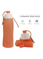 ⁦زجاجة مياه قابلة للطي سعة 500 مل، زجاجة مياه خفيفة الوزن من السيليكون مقاومة للتسرب وخالية من مادة BPA للمشي لمسافات طويلة والسفر والرياضات الخارجية⁩ - الصورة ⁦3⁩