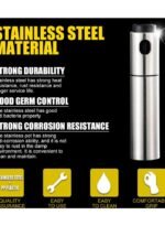 ⁦بخاخ زيت فضي 18.50x4.50x4.50 سم⁩ - الصورة ⁦2⁩