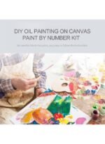 ⁦لوحة زيتية من القماش الكتاني مقاس 12 × 16 بوصة يمكنك تلوينها بنفسك⁩ - الصورة ⁦3⁩