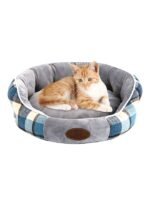 ⁦سرير دائري محمول من القطيفة⁩ - الصورة ⁦2⁩