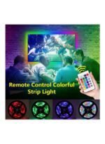 ⁦شريط إضاءة LED RGB ملون قابل للتعتيم بمنفذ USB مع جهاز تحكم عن بعد بالأشعة تحت الحمراء⁩ - الصورة ⁦2⁩