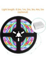 ⁦شريط إضاءة LED RGB ملون قابل للتعتيم بمنفذ USB مع جهاز تحكم عن بعد بالأشعة تحت الحمراء⁩ - الصورة ⁦5⁩