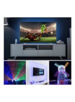 ⁦شريط إضاءة LED RGB ملون قابل للتعتيم بمنفذ USB مع جهاز تحكم عن بعد بالأشعة تحت الحمراء⁩ - الصورة ⁦3⁩