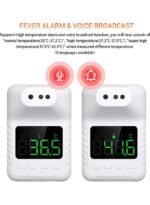 ⁦مقياس حرارة بالأشعة تحت الحمراء مثبت على الحائط بتصميم غير تلامسي مع مستشعر عالي السرعة مدمج⁩ - الصورة ⁦3⁩