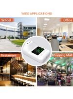 ⁦مقياس حرارة بالأشعة تحت الحمراء مثبت على الحائط بتصميم غير تلامسي مع مستشعر عالي السرعة مدمج⁩ - الصورة ⁦4⁩