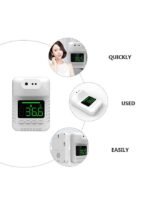 ⁦مقياس حرارة بالأشعة تحت الحمراء مثبت على الحائط بتصميم غير تلامسي مع مستشعر عالي السرعة مدمج⁩ - الصورة ⁦6⁩