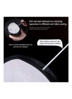 ⁦مفرمة طعام يدوية للبصل والخضراوات والفواكه والمكسرات والأعشاب أسود 8.50 x 14.00 x 0.25سم⁩ - الصورة ⁦4⁩