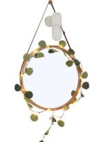 مصباح معلق مزخرف على شكل ورقة شجر مقاوم للماء مزود بمنفذ USB، 100 مصباح