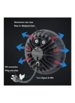 ⁦مصباح أمامي بديل بـ 7 مصابيح LED لجهاز عرض جيب رانجلر JK/JKU/CJ/LJ/TJ/Hummer/H1/H2⁩ - الصورة ⁦5⁩