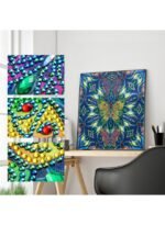 ⁦لوحة ماسية خماسية الأبعاد لتزيين الحائط⁩ - الصورة ⁦3⁩