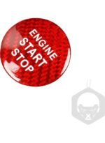 ملصق زر تشغيل وإيقاف محرك السيارة من ألياف الكربون لحماية لكزس NX200 NX300 GS ES200 ES250 CT RX300