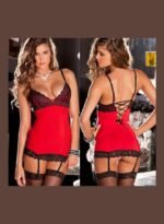 ⁦فستان قصير برباط مكشوف الظهر وحمالة حول الخصر⁩ - الصورة ⁦2⁩