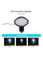 ⁦مصباح أمامي USB LED للدراجات مع بوق⁩ - الصورة ⁦5⁩